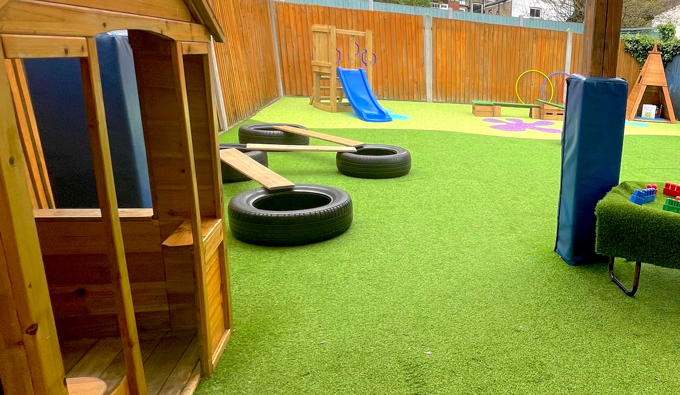 Warm, inviting nursery interior at Blue Pear Day Nursery